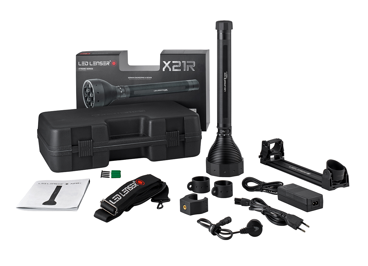 LEDLENSER LED Tactical Torch Black - Rechargeable 5000 lm, 407 mm