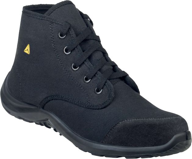 Delta Plus ARONA S1P SRC Unisex Black Stainless Steel Toe Capped Work Shoes, UK 8, EU 42