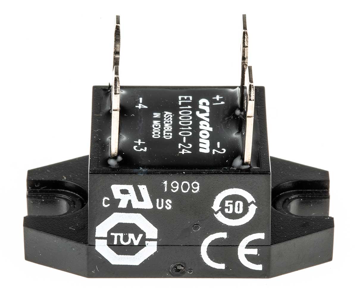 Sensata Crydom EL Series Solid State Relay, 10 A Load, Panel Mount, 100 V dc Load, 27 V dc Control