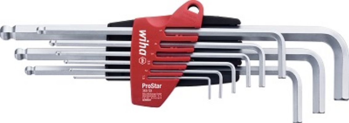 Wiha 10 piece L Shape Metric Hex Key Set, 1.5 → 10mm