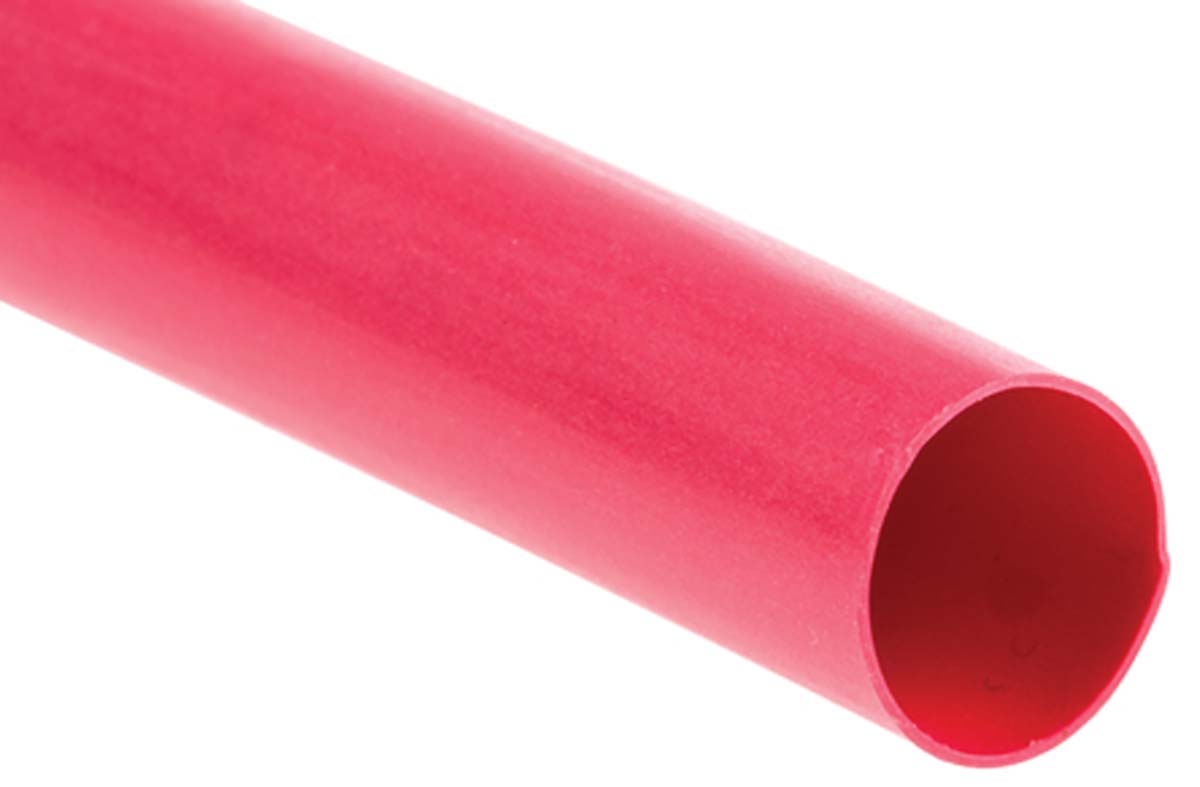 TE Connectivity Heat Shrink Tubing, Red 25.4mm Sleeve Dia. x 60m Length 2:1 Ratio, CGPT Series