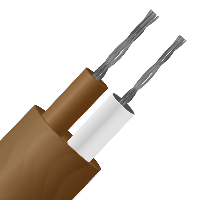 RS PRO Type T Thermocouple Cable/Wire, 50m, Unscreened, PFA Insulation, +260°C Max, 1/0.5mm