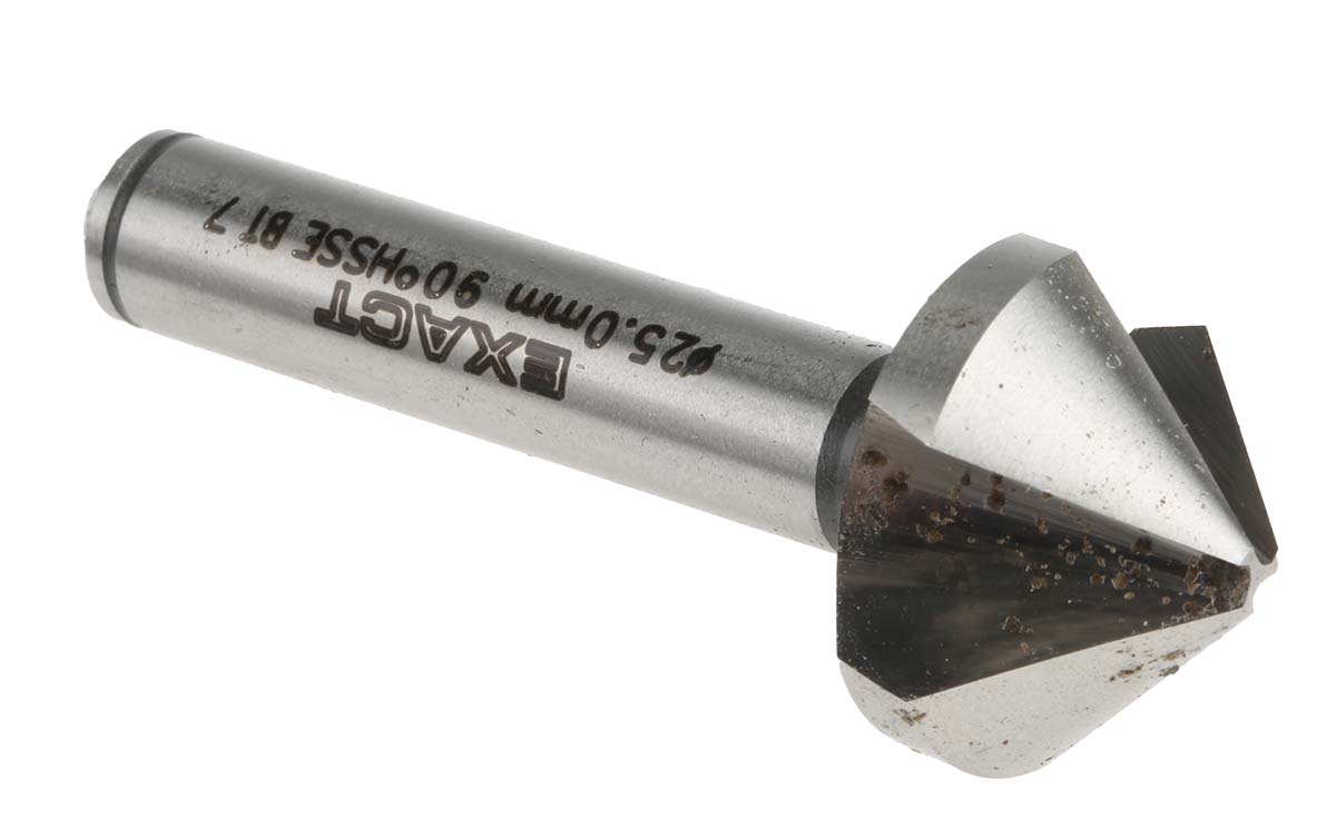 EXACT HSS-E Drill Bit, 25mm Head, 3 Flute(s), 90°, 1 Piece(s)