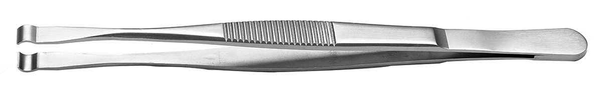 RS PRO 145 mm, Stainless Steel, Grooved; Cylindrical, Tweezers