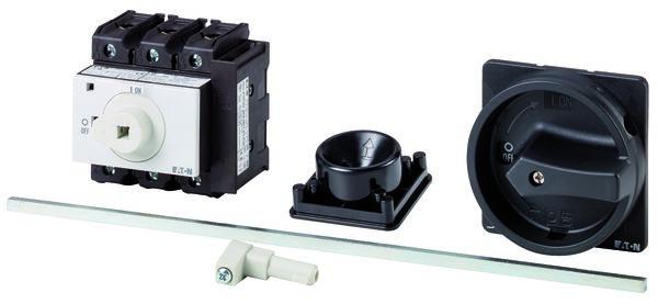 Eaton 3 Pole Rear Panel Isolator Switch - 63A Maximum Current, 30kW Power Rating, IP65 (Front)