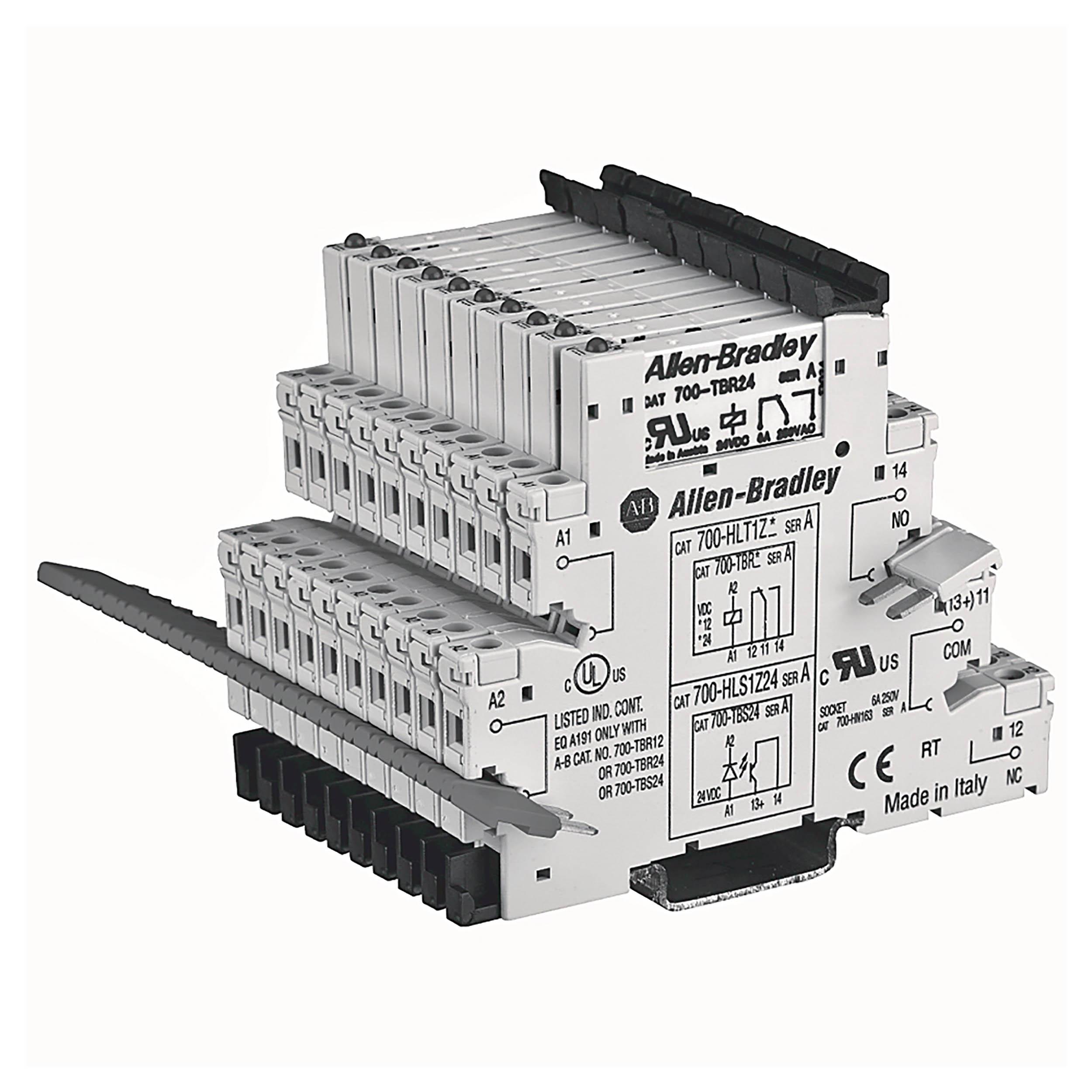 Allen Bradley 700-HLS Series Interface Relay Module, DIN Rail Mount, 24V dc Coil, 2A Load