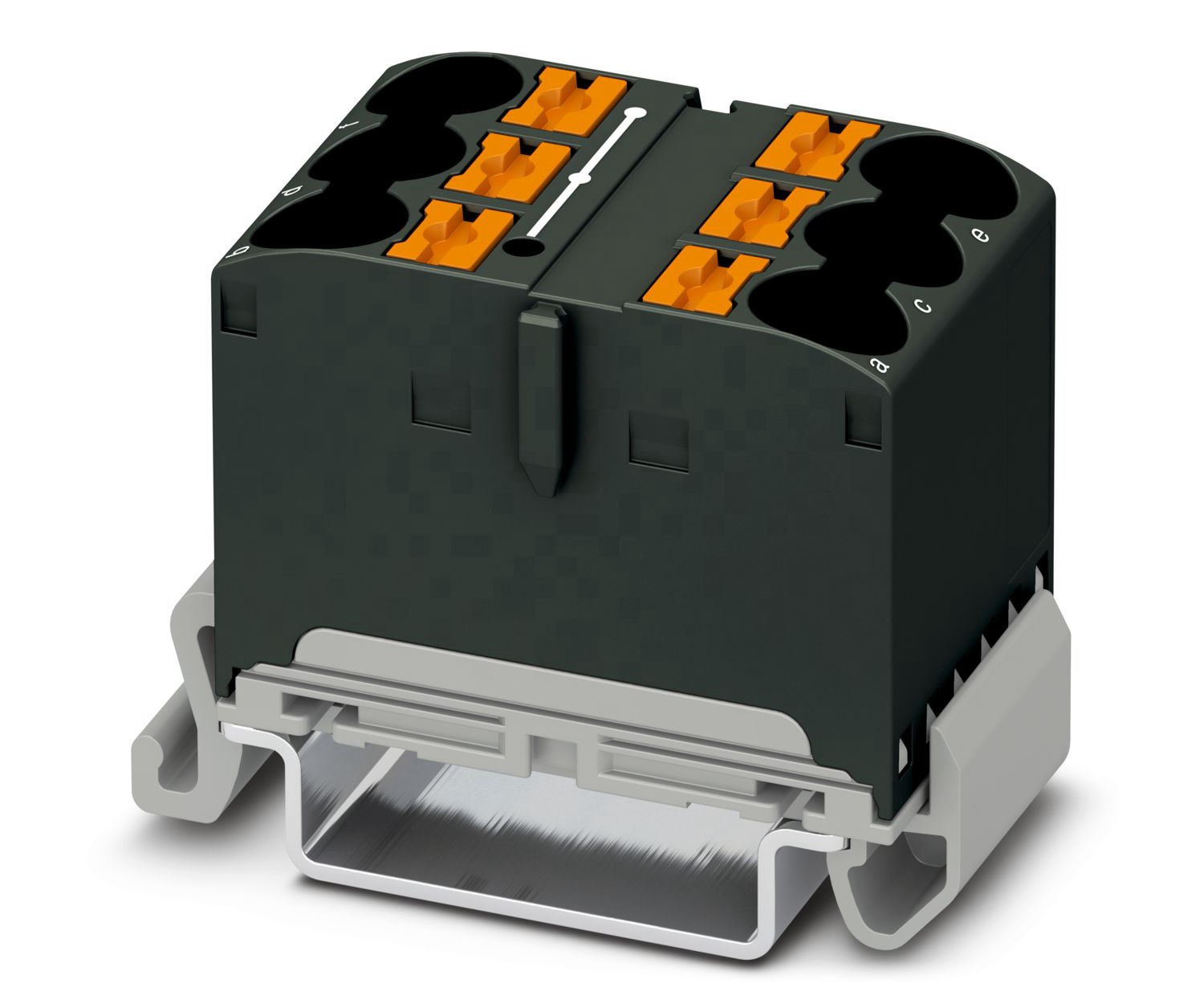 Phoenix Contact Distribution Block, 6 Way, 90A, 800 V, Black