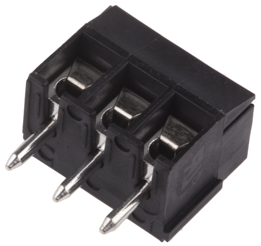 RS PRO PCB Terminal Block, 3-Contact, 3.5mm Pitch, Through Hole Mount, 1-Row, Screw Termination