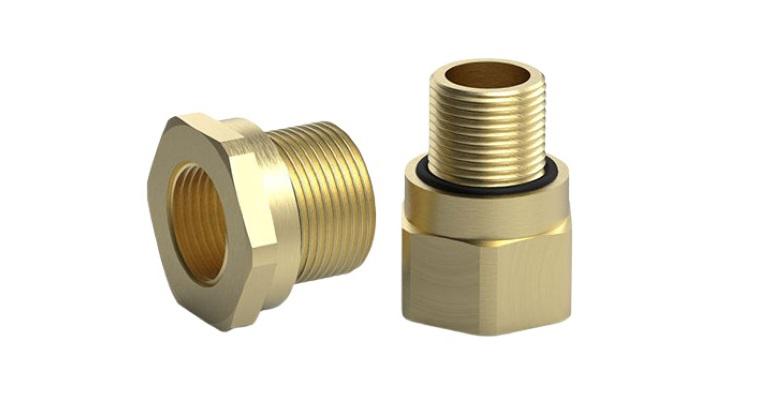 Peppers Cable Gland Adaptor, Brass, AR Series