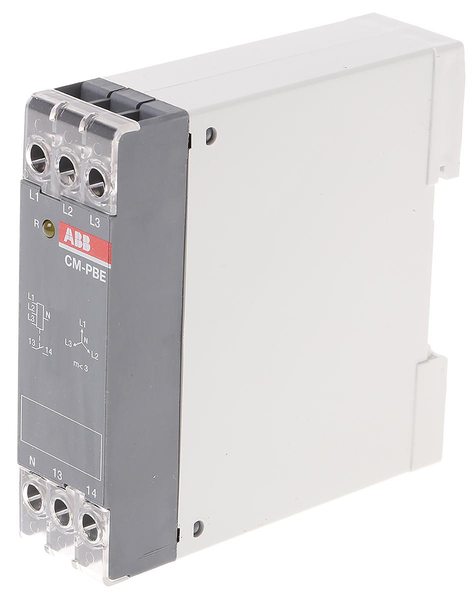 ABB Phase Monitoring Relay, 1, 3 Phase, SPST, 220 → 240V ac, DIN Rail