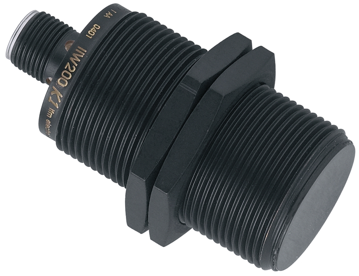 ifm electronic Inductive Threaded Barrel Proximity Sensor, M30, 10 mm Detection, PNP NO, 10 → 30 V dc