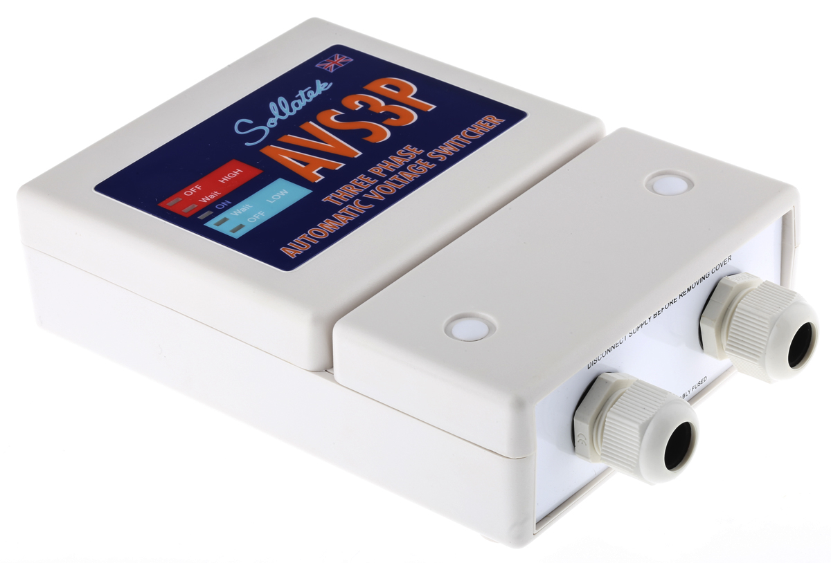 Sollatek, AVS3P-0 Surge Suppressor Unit 230 V Maximum Voltage Rating 6.5kA Maximum Surge Current Over Voltage