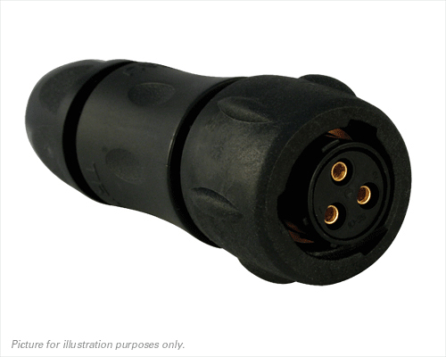 Souriau Sunbank by Eaton Circular Connector, 3 Contacts, Cable, Standard Connector, Socket, Female, IP68, IP69K, UTS