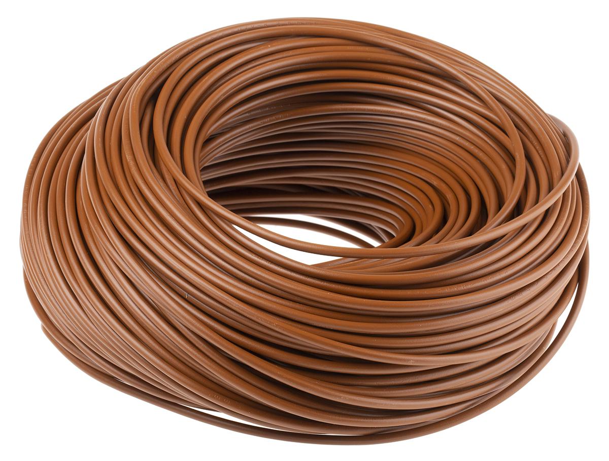 Lapp ÖLFLEX® Series Brown 1.5 mm² Hook Up Wire, 30/30, 100m, PVC Insulation, 4520031