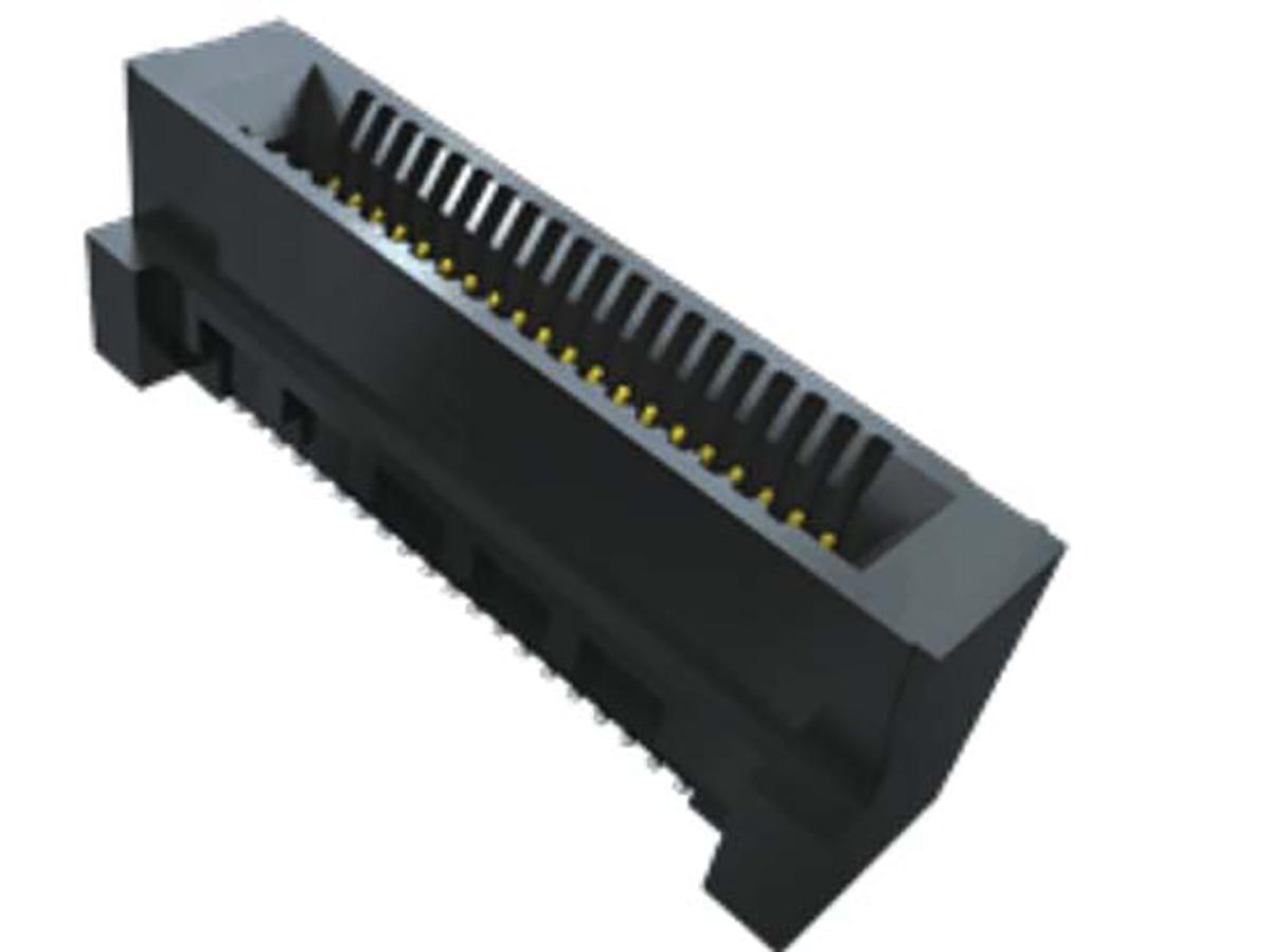 Samtec HSEC8 Series Right Angle Female Edge Connector, Surface Mount, 620-Contacts, 0.8mm Pitch, 1-Row