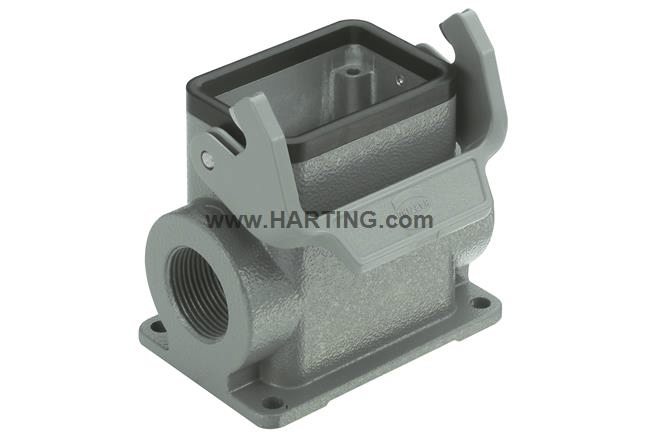 HARTING Han B Heavy Duty Power Connector Housing, M25 x 2 Thread, Side Entry