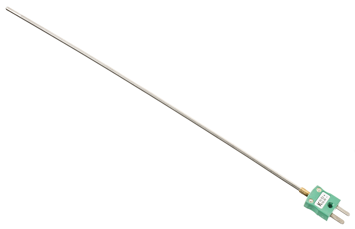 RS PRO SYSCAL Type K Mineral Insulated Thermocouple 250mm Length, 3mm Diameter → +1100°C