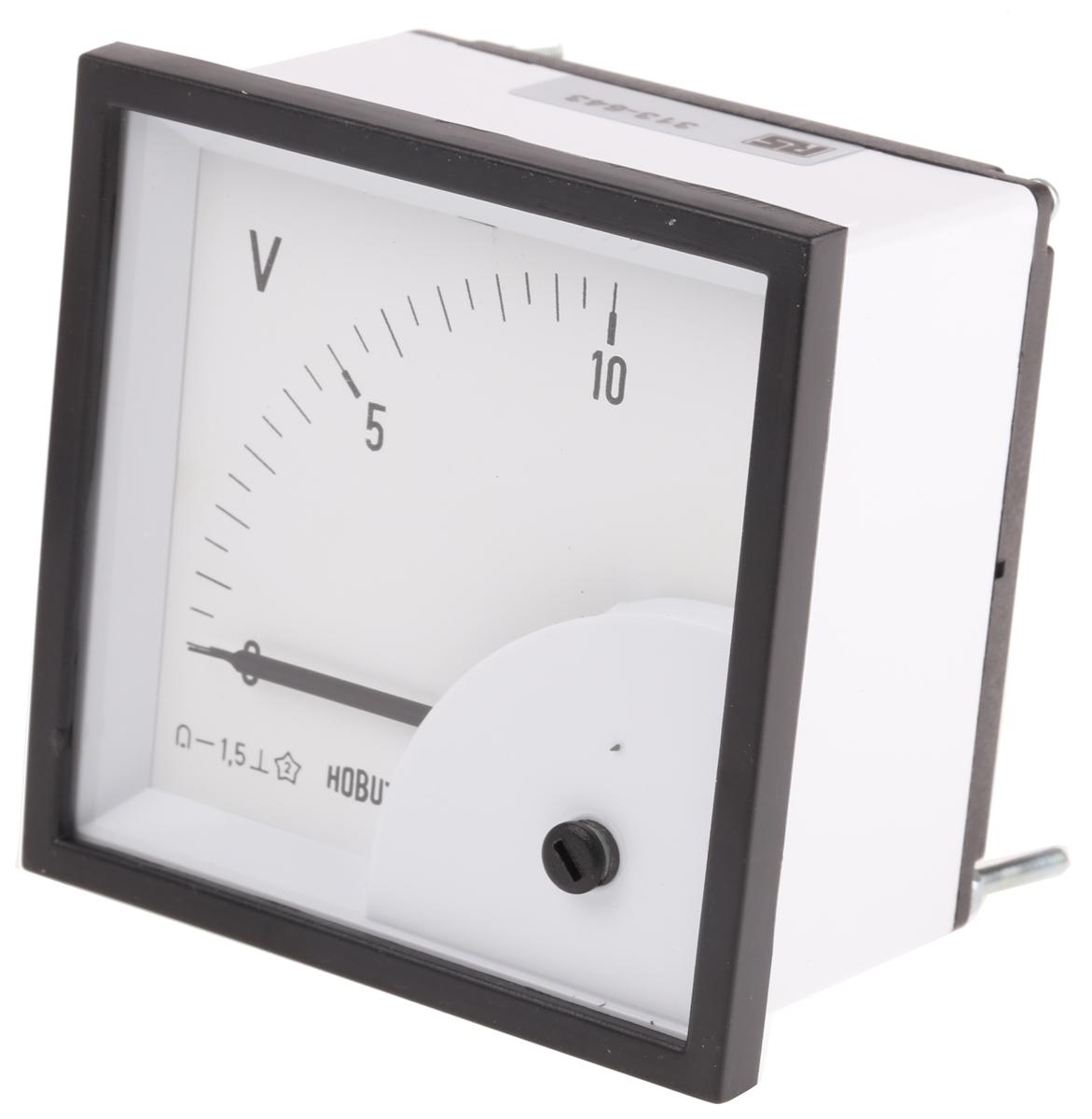 HOBUT Analogue Voltmeter DC, 68 x 68 mm