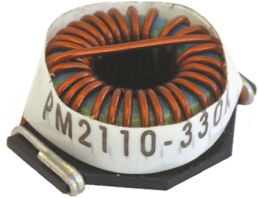 Bourns, PM2110, 2110 No Wirewound Surface Mount Inductor with a Iron Core, 100 μH Wirewound ±10 % 5.4 A Idc