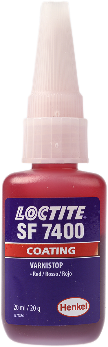 Loctite Varnistop 7400 Red Thread lock, 20 ml, 6 h Cure Time