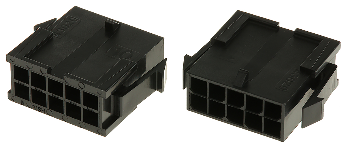 Molex, Micro-Fit 3.0 Male Connector Housing, 3mm Pitch, 10 Way, 2 Row