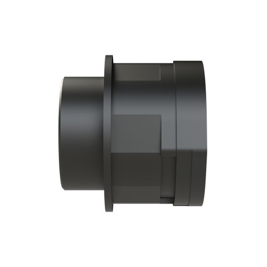 Straight Connector, Conduit Fitting, 48mm Nominal Size, M50, Polyamide 6, Black