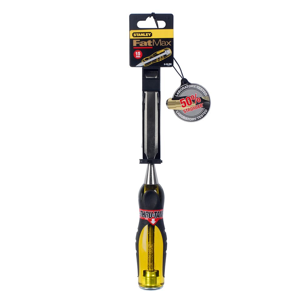 Stanley Chromium steel Wood Chisel, 310mm Length, 15 mm Blade Width