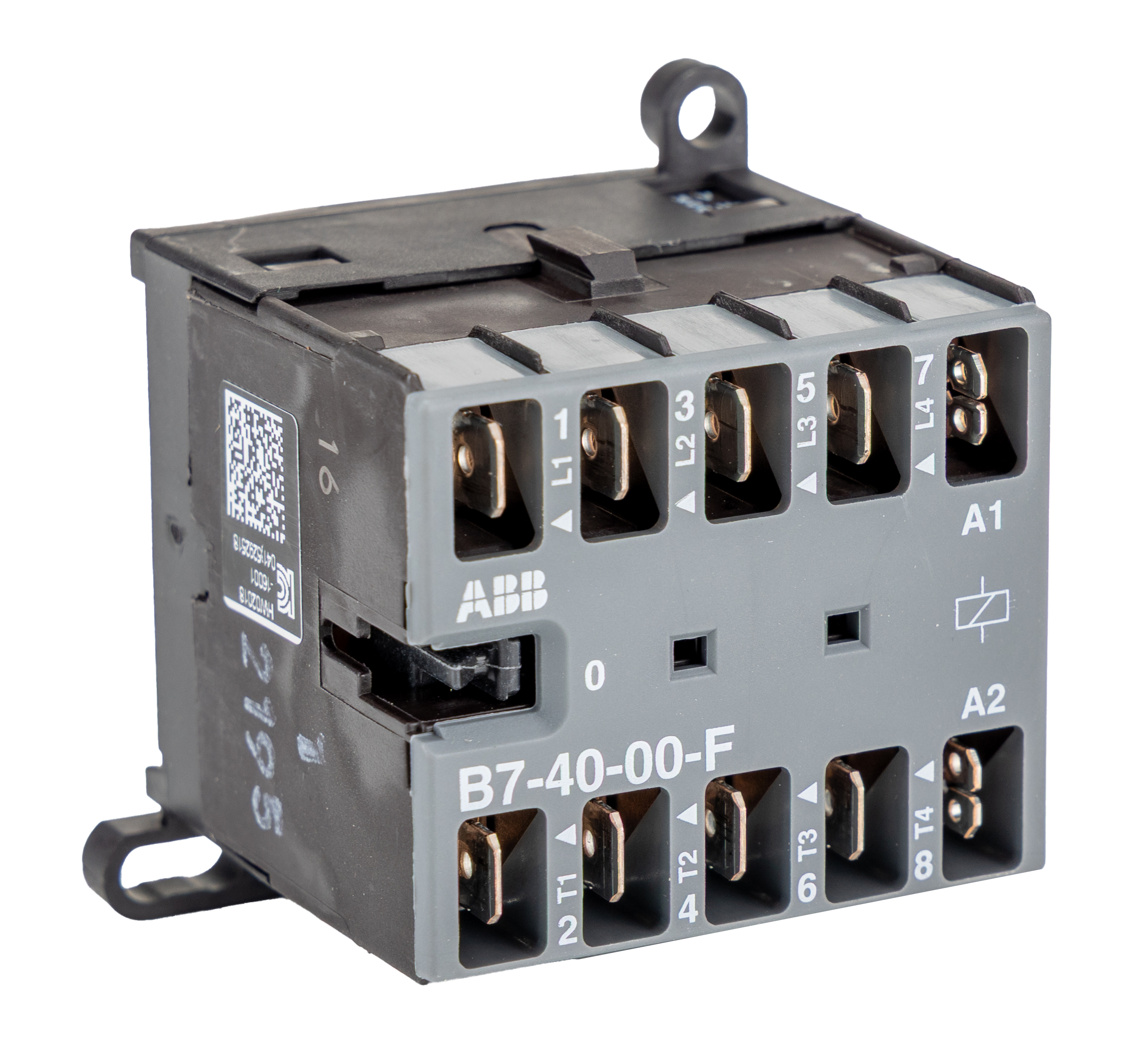 ABB B Contactor, 220 Va ac, 690 Va ac, V dc, V dc Coil, 4-Pole, 20 A, 5.5 kW, 4NO