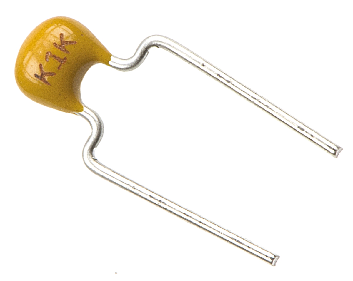 KEMET 100nF Multilayer Ceramic Capacitor MLCC, 100V dc V, ±10% , Through Hole