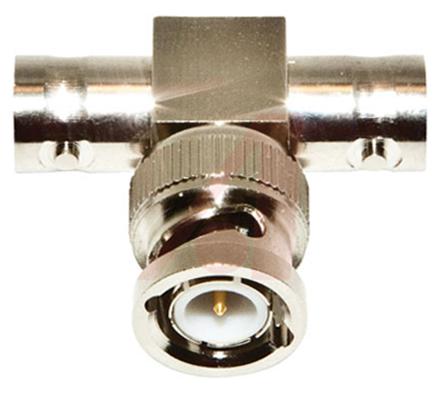 Mueller Electric Straight 50Ω RF Adapter 2 x BNC Socket to BNC Plug