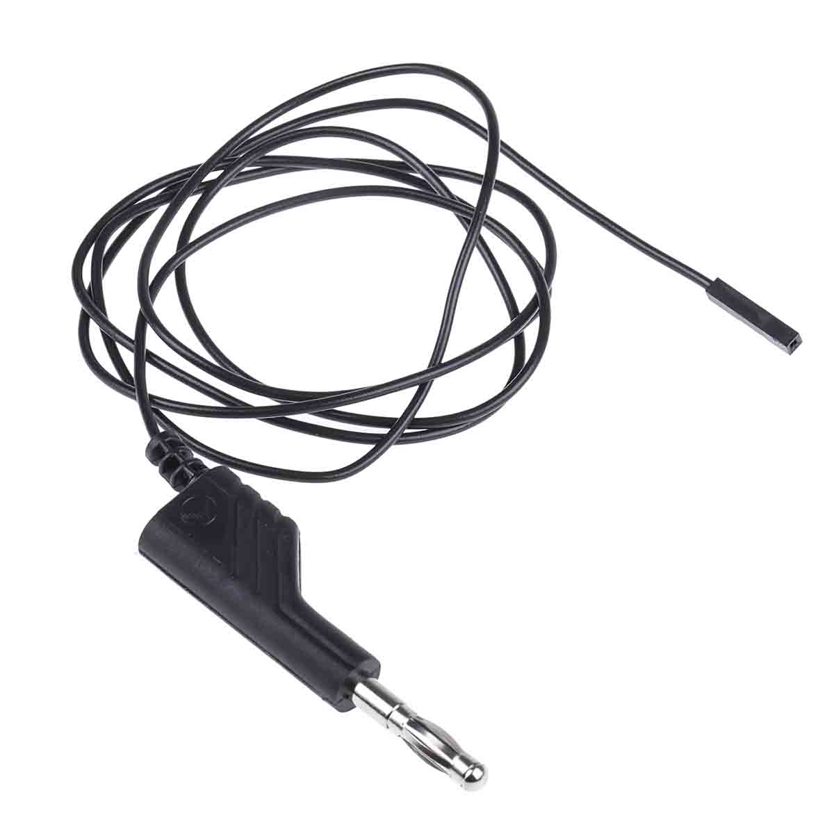 Hirschmann Test & Measurement, 3A, 60V dc, Black, 1m Lead Length