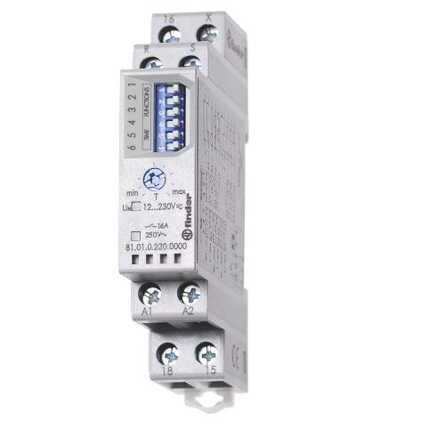 Finder DIN Rail Mount Multi timer, 230V ac/dc, 0.1 → 10h, 7, Multi Function-Function, SPDT