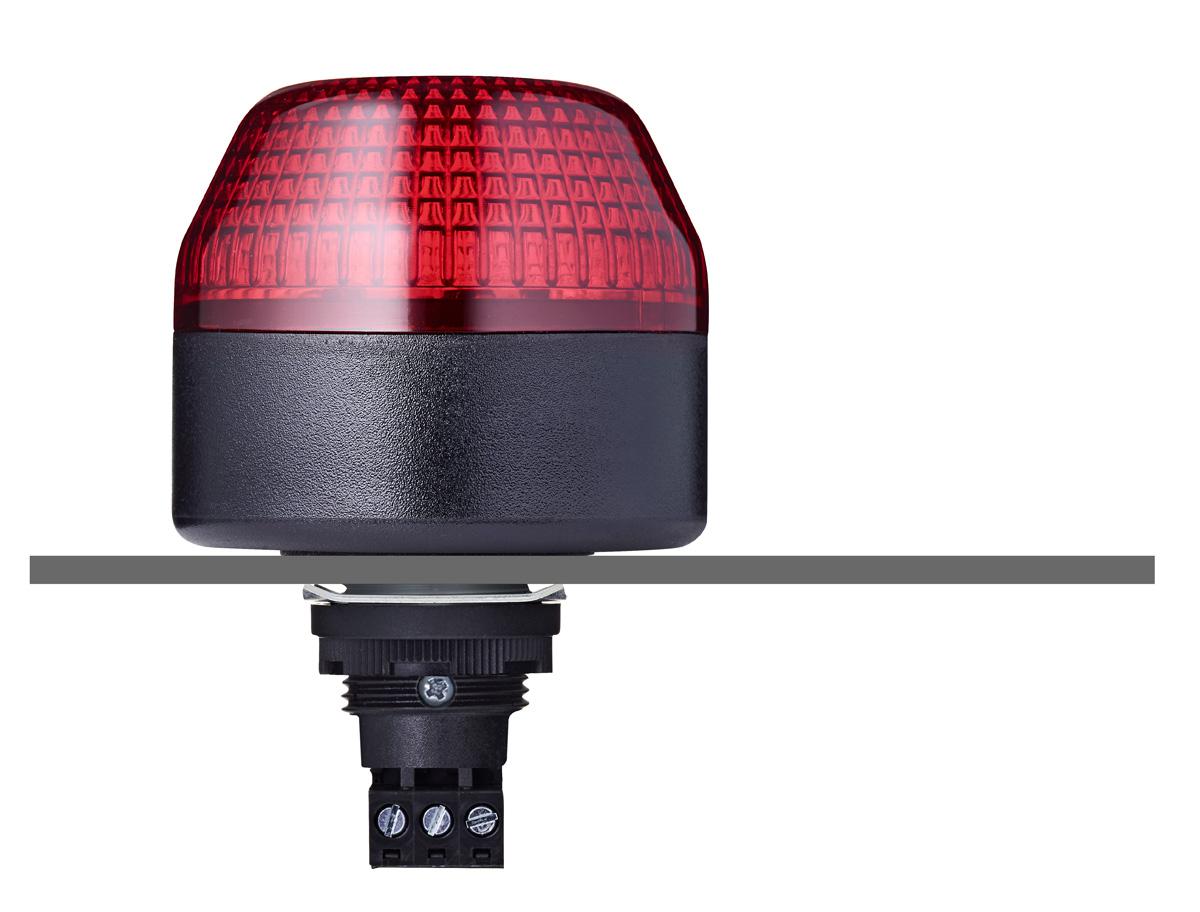 AUER Signal IBL Series Red Multiple Effect Beacon, 24 V ac/dc, Panel Mount, LED Bulb, IP65