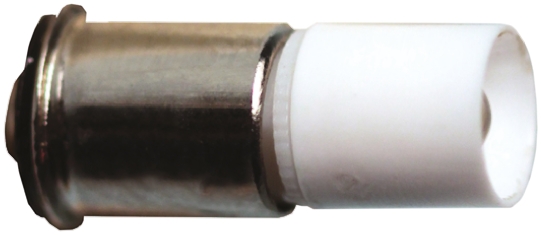 JKL Components White LED Indicator Lamp, 12V dc, Midget Flange Base, 6mm Diameter