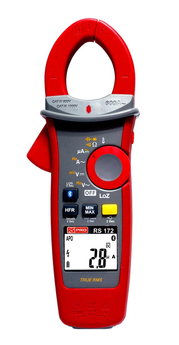 RS PRO 172 Clamp Meter, 600A dc, Max Current 600A ac CAT III 1000V With RS Calibration