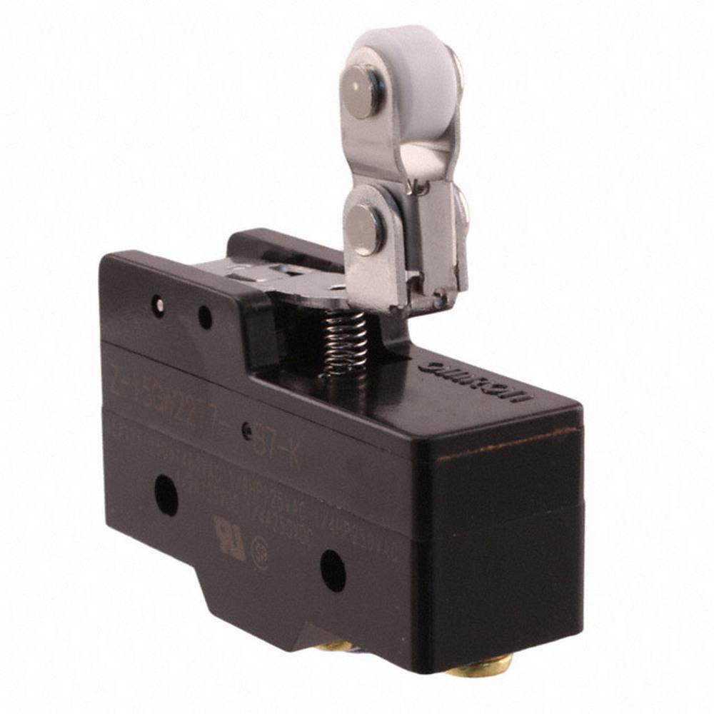 Omron Z Series Roller Lever Limit Switch, NO/NC, IP00, SPDT, Thermosetting Resin Housing, 500V ac ac Max, 15A Max