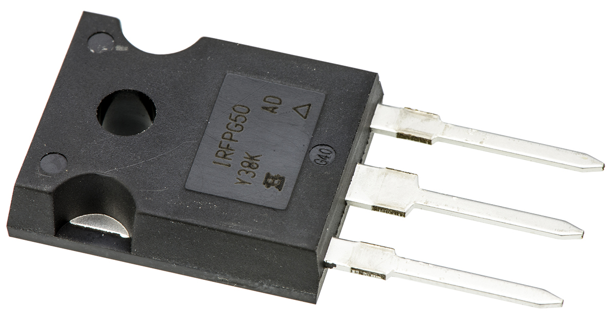 Vishay IRFP Type N-Channel MOSFET, 6.1 A, 1 kV Enhancement, 3-Pin TO-247 IRFPG50PBF