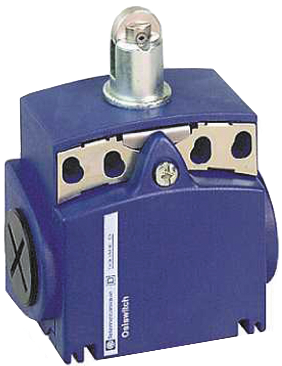 Telemecanique Sensors XCKT Series Roller Plunger Limit Switch, NO/NC, IP66, IP67, DPST, Plastic Housing, 240V ac Max,