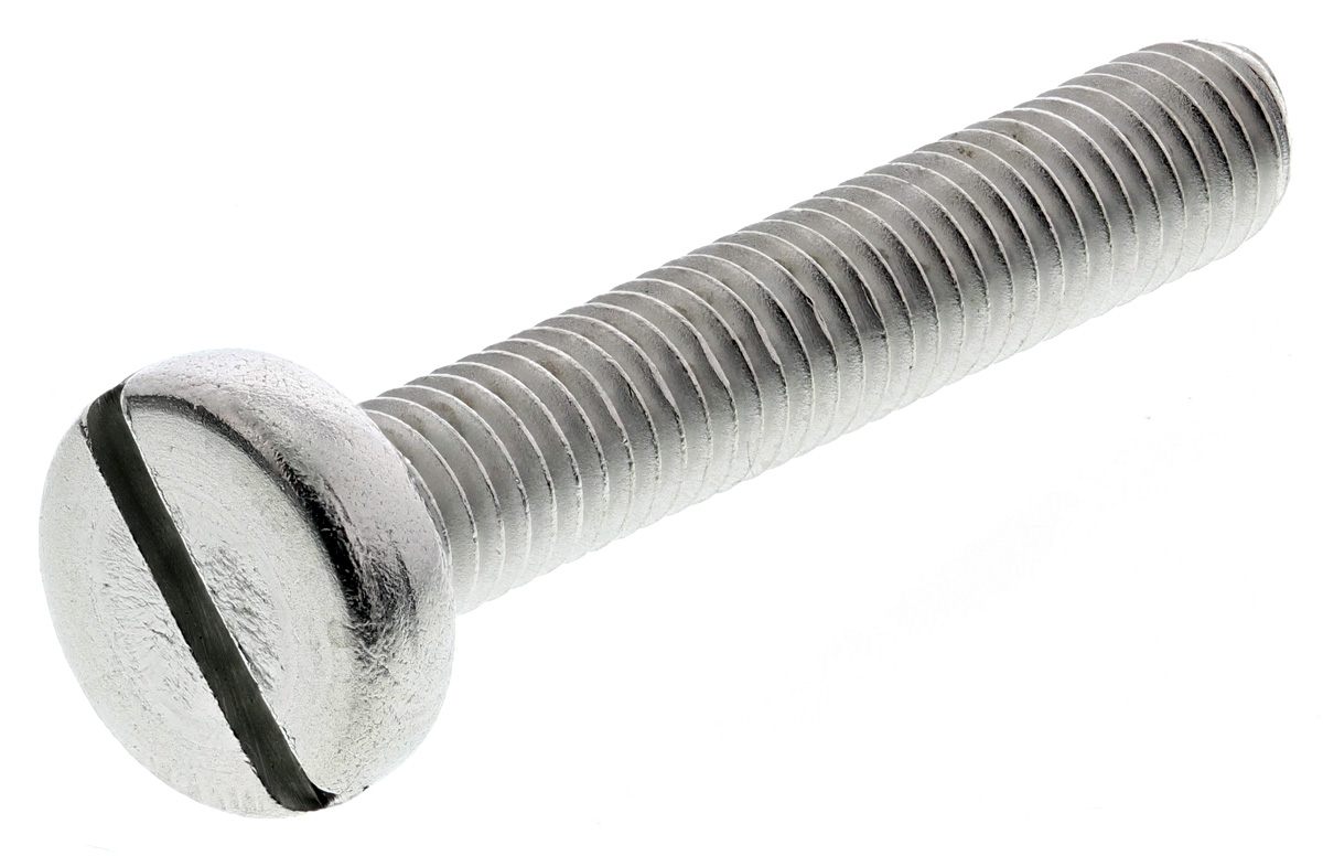 RS PRO Slot M5 Pan A2 304 Stainless Steel Machine Screws DIN 85 x 30.0mm