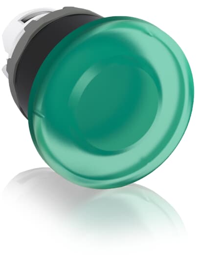 ABB Modular Series Green Momentary Push Button Head, 40mm Cutout
