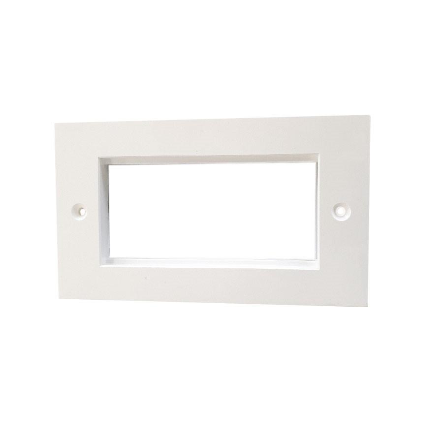 HellermannTyton Connectivity HTC Series, Cat6, Cat6a Double Gang 86 x 146 Faceplate
