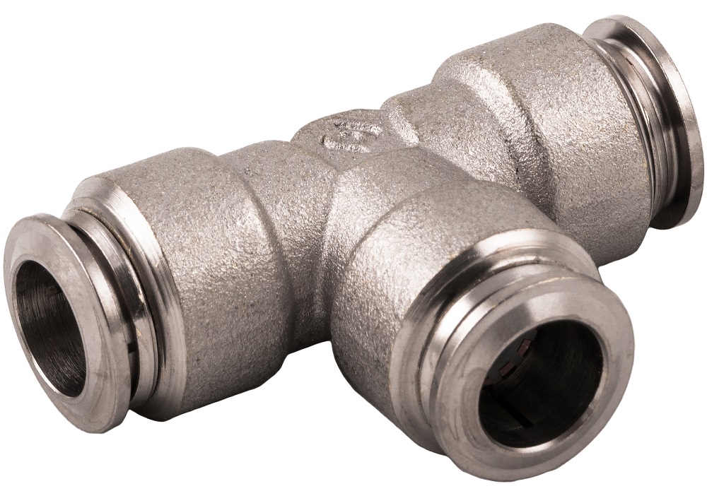 RS PRO Nickel Plated Brass Pneumatic Quick Connect Coupling, 10mm Tube