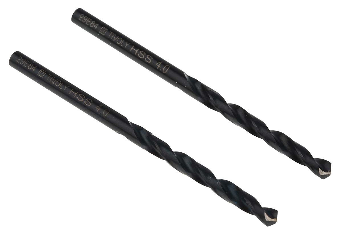 Tivoly HSS Twist Drill Bit, 4mm Diameter