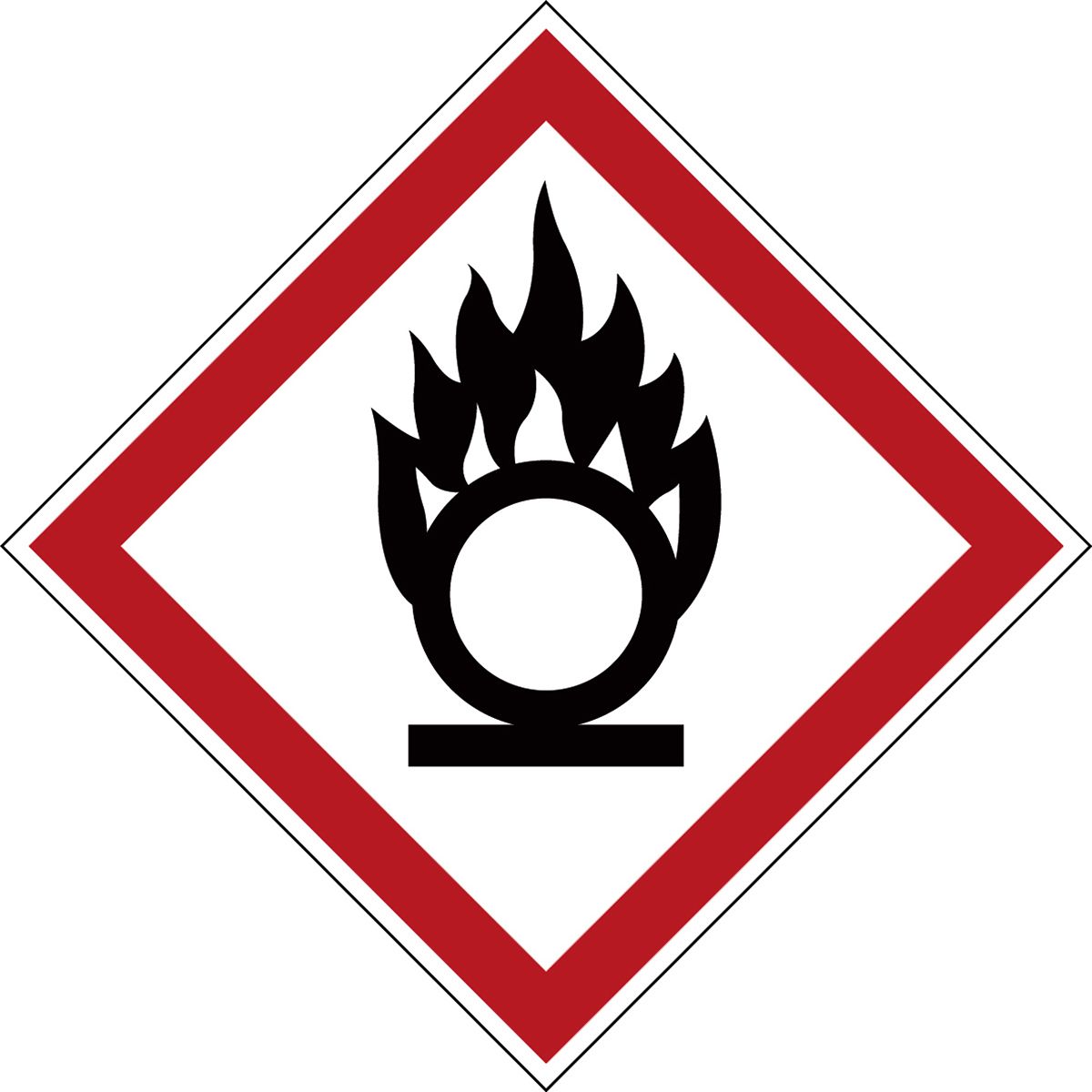 Polyester Fire Safety Label, None With Pictogram Only Text Self-Adhesive