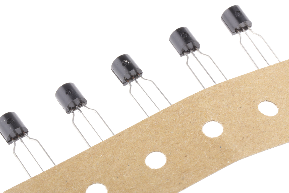 onsemi BC557BTF PNP Transistor, -100 mA, -45 V, 3-Pin TO-92