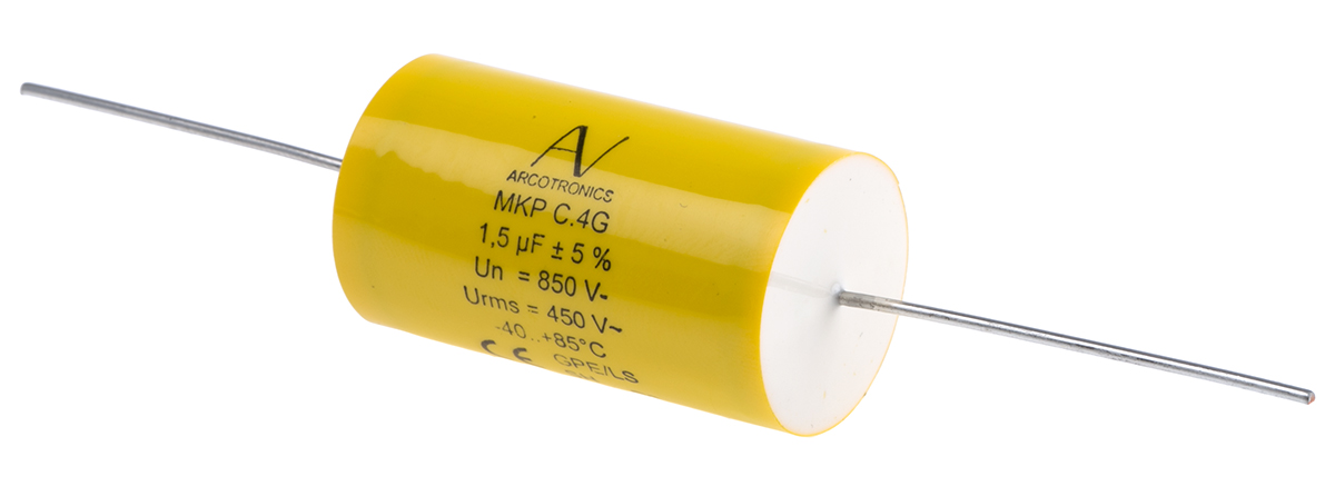 KEMET C4G Metallised Polypropylene Film Capacitor, 850V dc, ±5%, 1.5μF, Through Hole