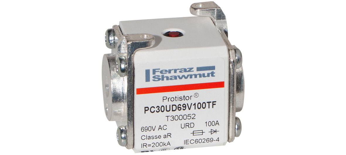 Mersen 100A size 30 FF Square Body Fuse, aR, 700V