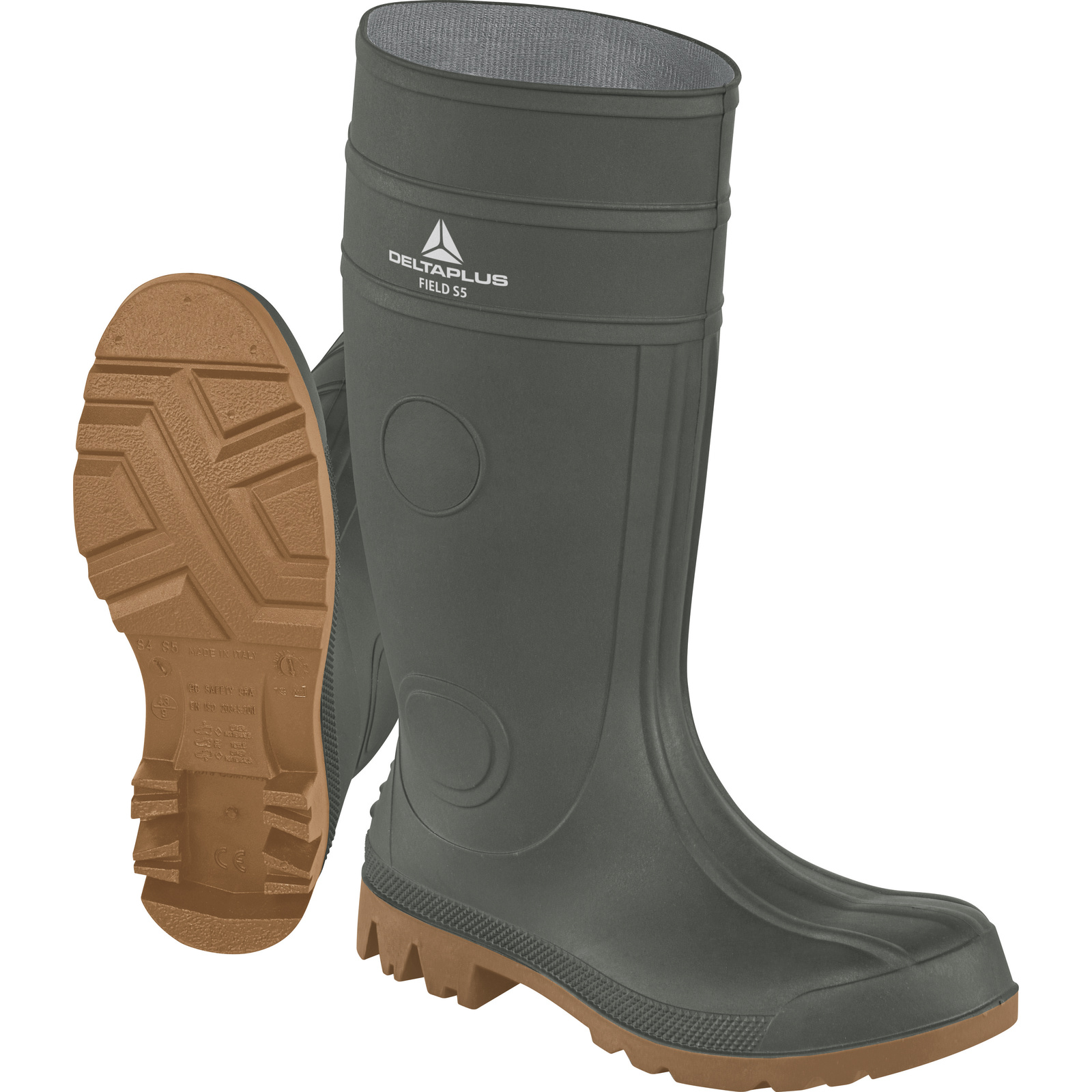 Delta Plus FIELD S5 SRA Beige Steel Toe Capped Unisex Safety Boot, UK 10.5, EU 45