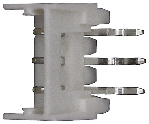 Molex Micro-Latch Series Right Angle Through Hole PCB Header, 3 Contact(s), 2 mm Pitch, 1 Row, Shrouded