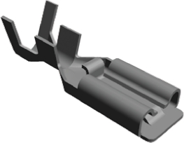 TE Connectivity Positive Lock .250 EX Uninsulated Female Spade Connector, Receptacle, 6.35 x 0.81mm Tab Size, 0.8mm² to